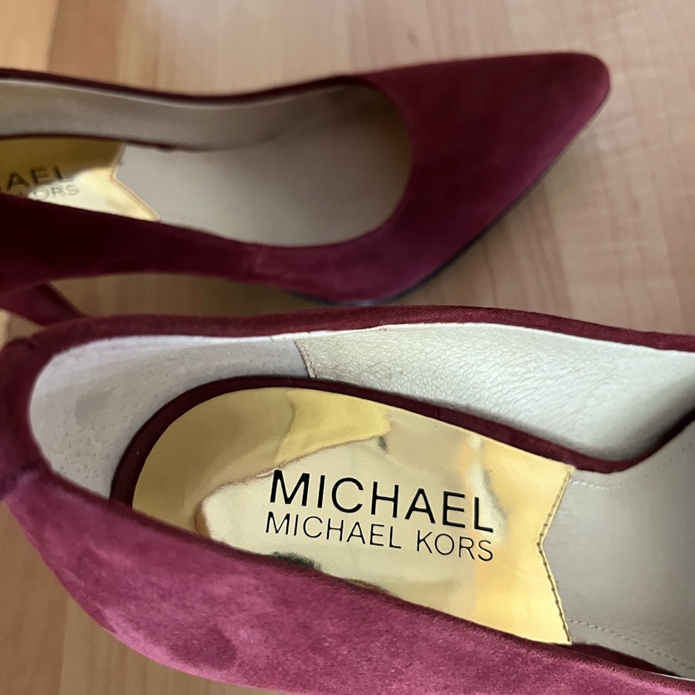 Michael Kors Heels Burgundy Sz 5.5 M - Picture 3 of 7
